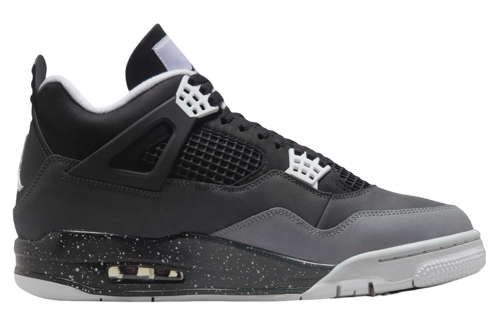 Air Jordan 4 Fear 2024 - Black, White, Cool Grey, Pure Platinum, with Iconic Quote Insole Detail
