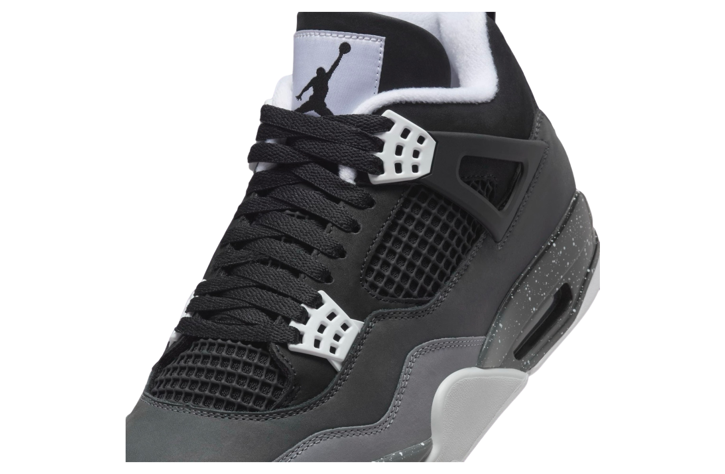 Air Jordan 4 Fear 2024 - Black, White, Cool Grey, Pure Platinum, with Iconic Quote Insole Detail