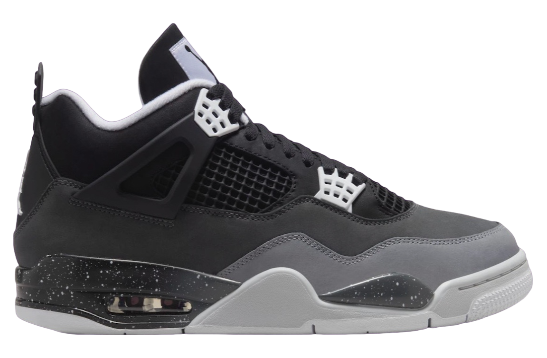 Air Jordan 4 Fear 2024 - Black, White, Cool Grey, Pure Platinum, with Iconic Quote Insole Detail
