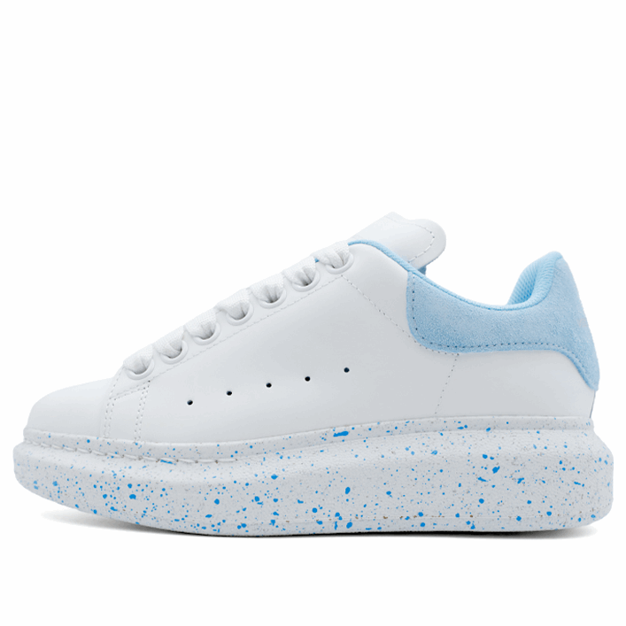 (WMNS) Alexander McQueen Larry Oversized Low-Top Sneakers 'White Sky Blue' 708068WICG78973 #