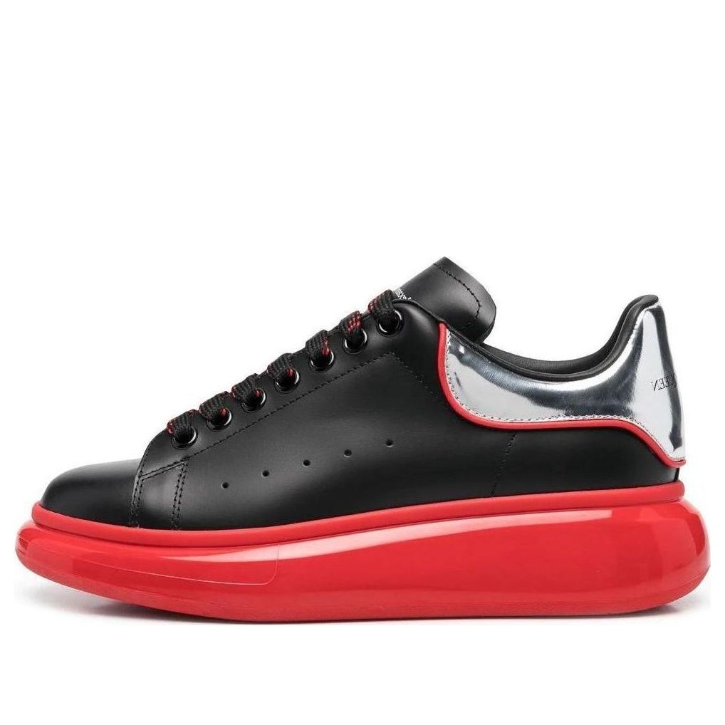 Alexander McQueen Oversized Sneaker 'Black Silver Lust Red' 705068WIBNZ1091 #