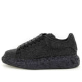 (WMNS) Alexander McQueen Larry Oversize Glittered Sneakers 'Black' 708072W4JF81000 #