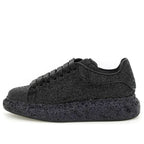 (WMNS) Alexander McQueen Larry Oversize Glittered Sneakers 'Black' 708072W4JF81000 #
