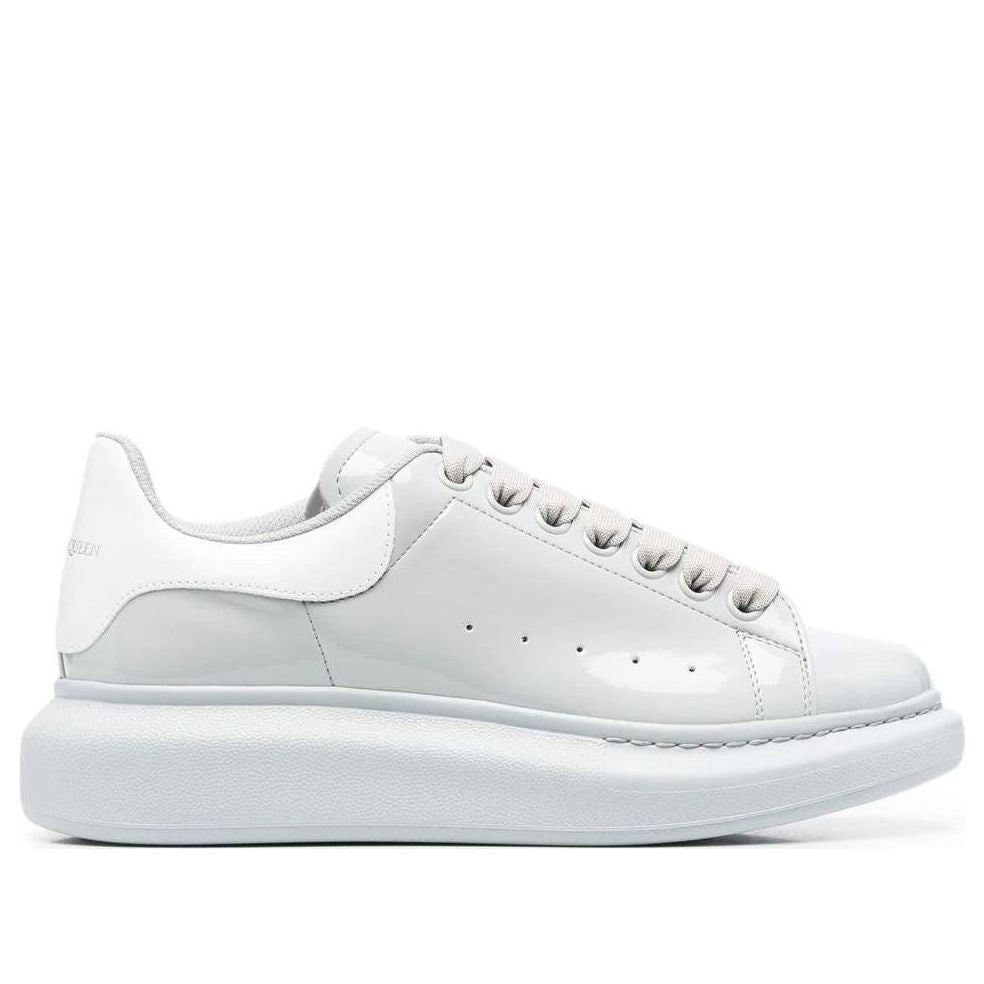 (WMNS) Alexander McQueen Oversized Low-Top Sneakers 'Grey White' 697102W4T911806 #