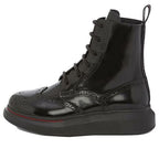 (WMNS) Alexander McQueen Hybrid Lace Up Boot 'Black' 586402WHX511000 #