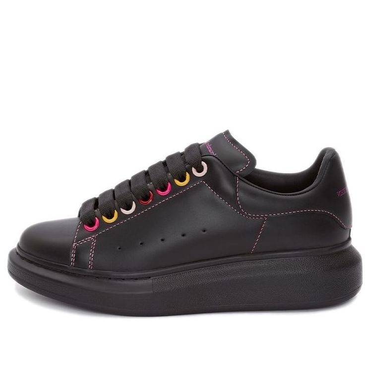 (WMNS) Alexander McQueen Oversized Sneaker 'Black Rainbow' 553770WHZ4S1312 #