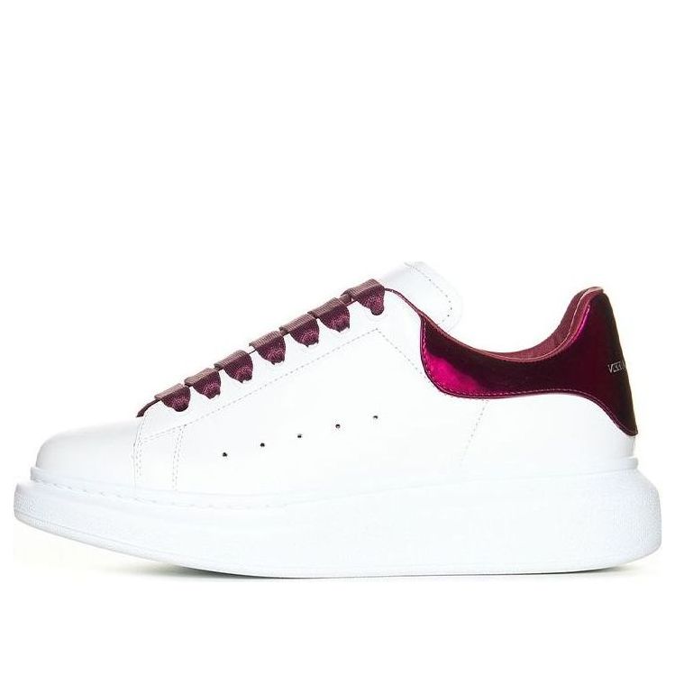 (WMNS) Alexander McQueen Oversized Sneakers 'White Burgundy' 718232WIE828847 #