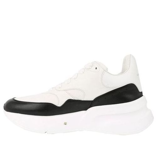 (WMNS) Alexander McQueen Oversized Runner in Nappa Calf Leather 'White Black' 533710WHT999034 #