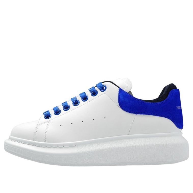 (WMNS) Alexander McQueen Oversized Sneakers 'White Blue' 697103WICYA8823 #