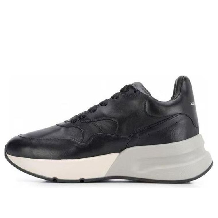 (WMNS) Alexander McQueen Oversized Runner 'Black White' 553787WHRU01000 #