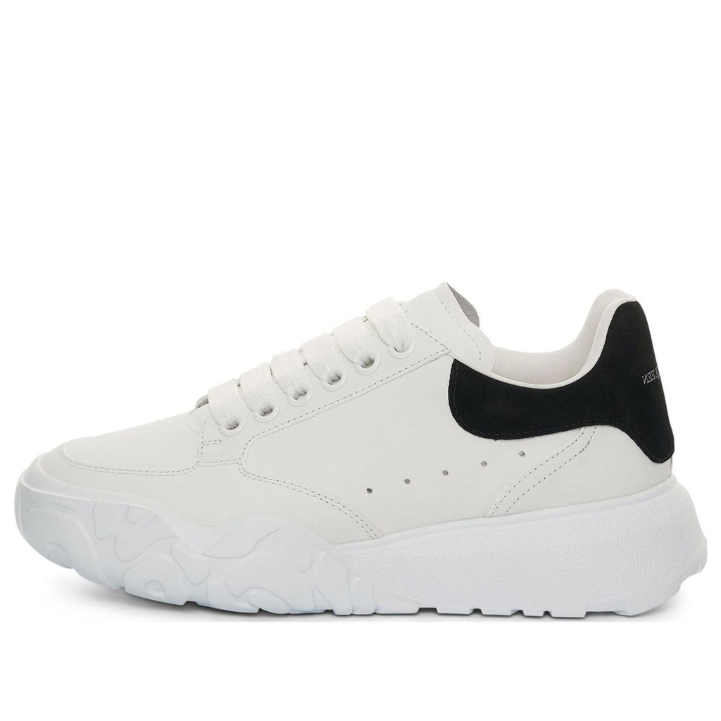 (WMNS) Alexander McQueen Oversized Court Trainer 'White Black' 633915WIA9A9061 #