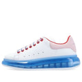 (WMNS) Alexander McQueen Oversized Sneaker 'White Blue' 611698WHXMA9623 #