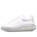 (WMNS) Alexander McQueen Leather Larry Oversized Sneakers 'White Iridescent' 611698WIB9U9620 #