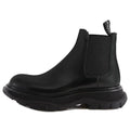 (WMNS) Alexander McQueen Leather Chelsea boots 'Black' 641837WHZ841000 #