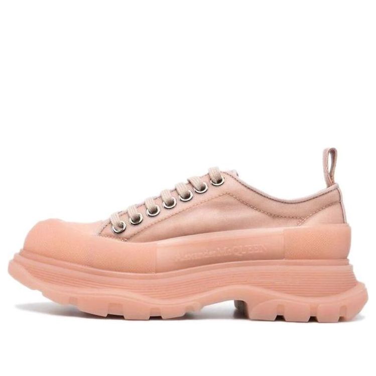 (WMNS) Alexander McQueen Tread Slick Lace Up Polyamide Sneakers 'Pink' 658080W4Q316833 #