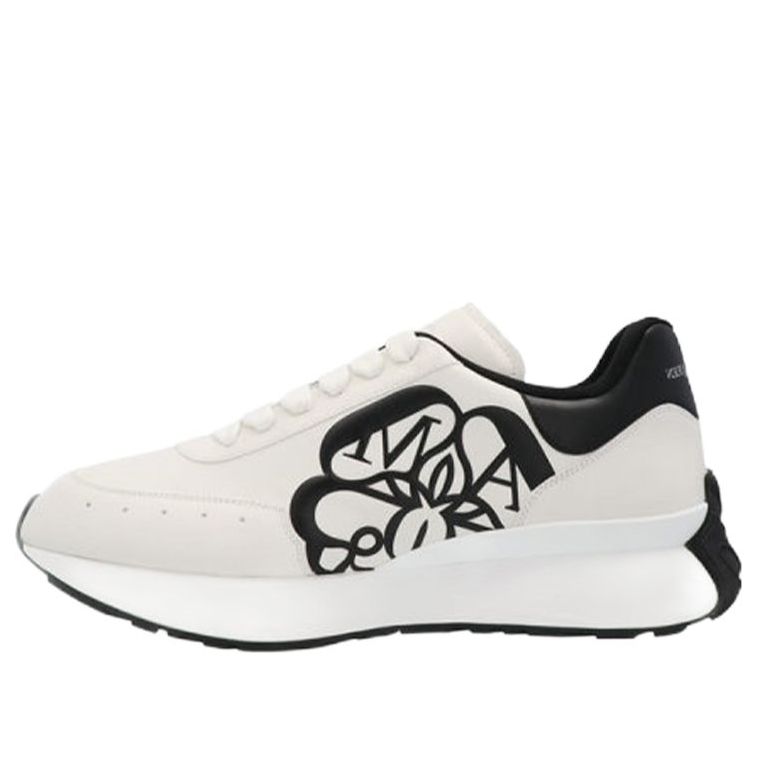 Alexander McQueen Sprint Runner Lace-Up Sneakers 'Beige White' 691342WIC959061 #