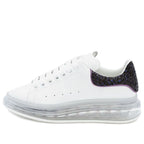 (WMNS) Alexander McQueen Clear Sole Oversized Sneaker 'White Black Sequins' 621718WHZ429926 #
