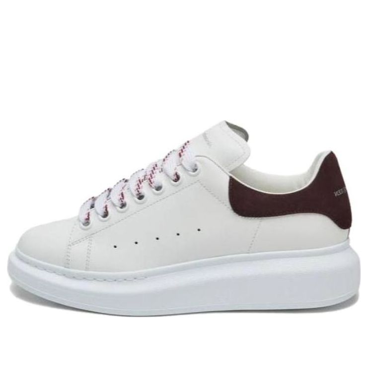 (WMNS) Alexander McQueen Oversized Sneaker 'White Dark Burgundy' 718139WIE988719 #