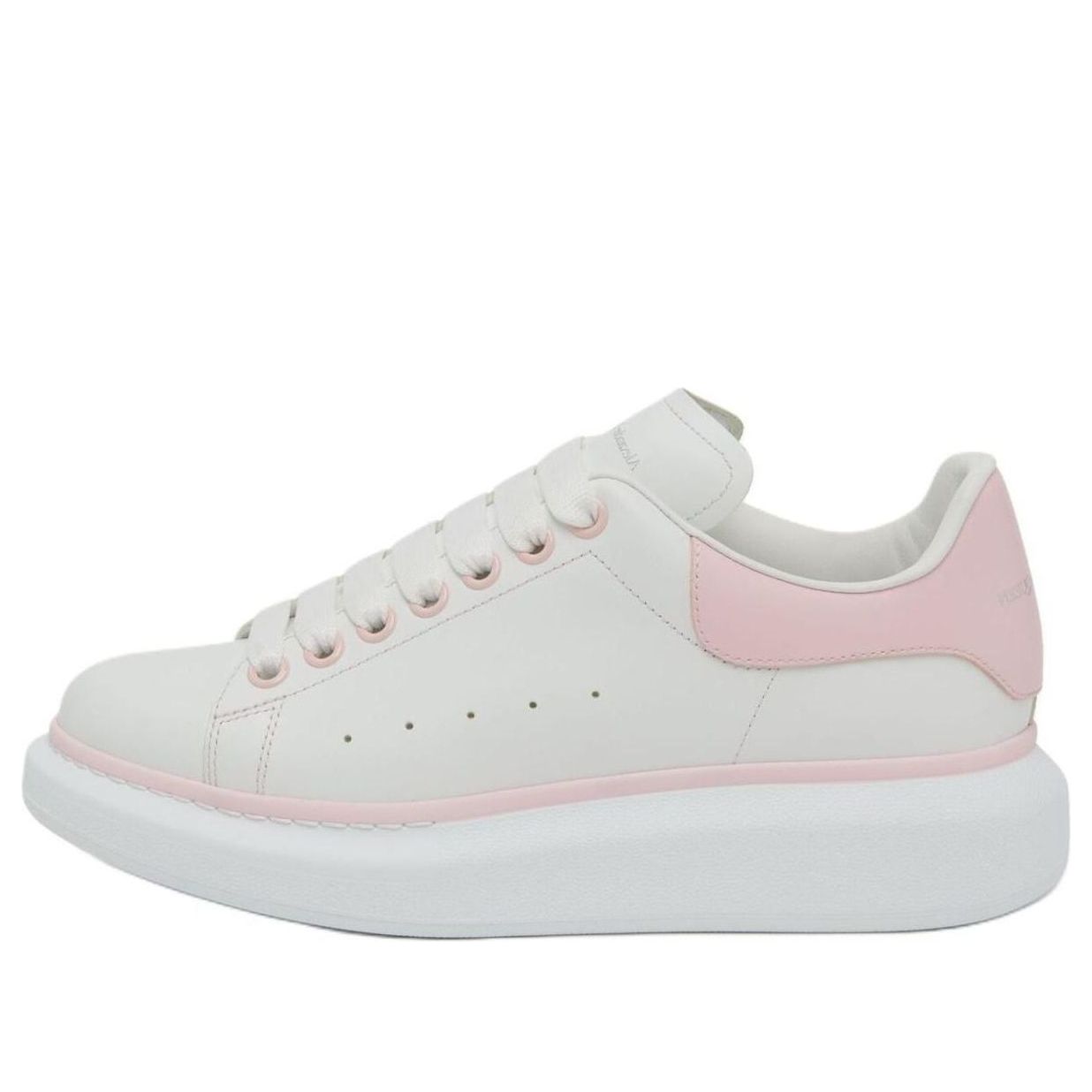 (WMNS) Alexander McQueen Wedge Sole Sneakers 'White and Ice Pink' 718139WIEEP8761 #