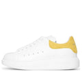 (WMNS) Alexander McQueen Oversized Sneaker 'Yellow Embossed Suede Crocodile' 650788WHZ4K9718 #