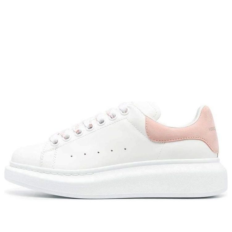 (WMNS) Alexander McQueen Oversized Low-Top Sneakers 'White Pink' 718139WHGP78965 #
