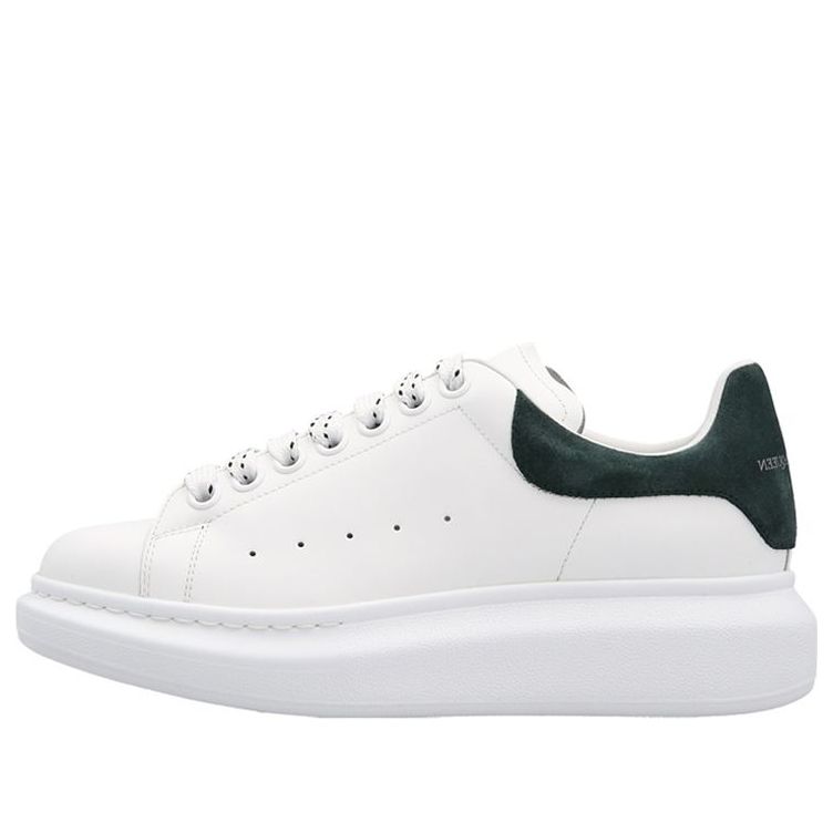 (WMNS) Alexander McQueen Oversized Low-Top Sneakers 'White Dark Green' 718139WIBN28936 #