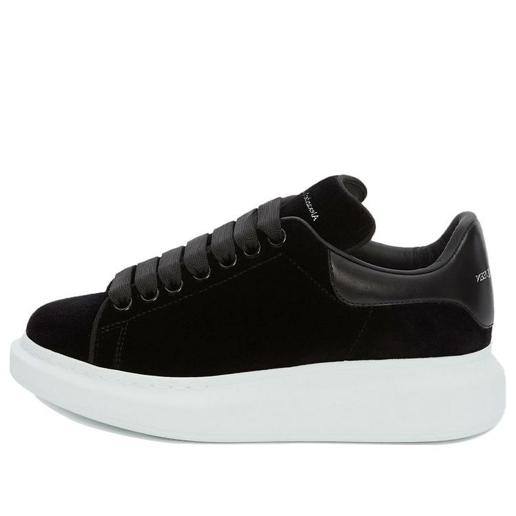(WMNS) Alexander McQueen Oversized Sneaker 'Smooth Black' 553775W4FKT1000 #