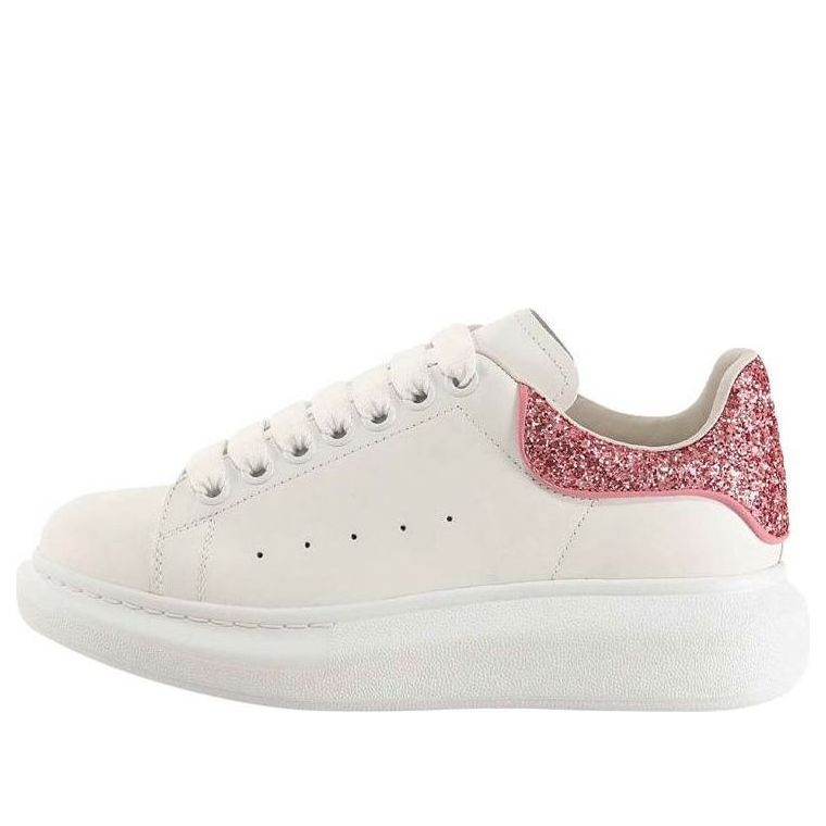 (WMNS) Alexander McQueen Oversized Sneaker 'Beige Pink Glitter' 558945WIA4Y9414 #