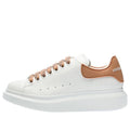 (WMNS) Alexander McQueen Oversized Sneaker 'White Copper' 621056WHXMT9252 #