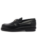 (WMNS) Alexander McQueen Seal Loafer 'Black Gun Metal 783218WIES31081 #